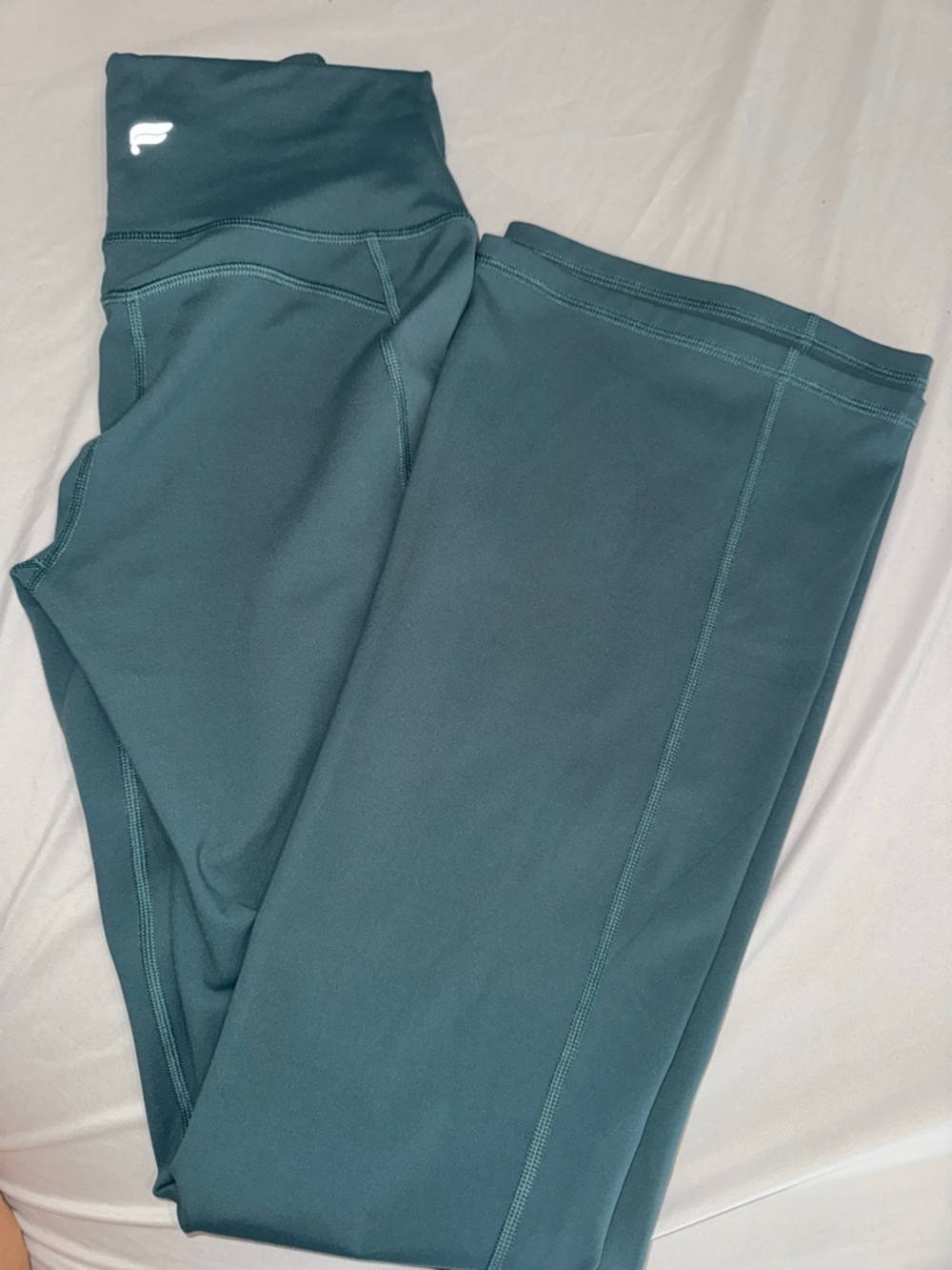 Fabletics Deep Teal High-Waist Leggings - Picture 2 of 4